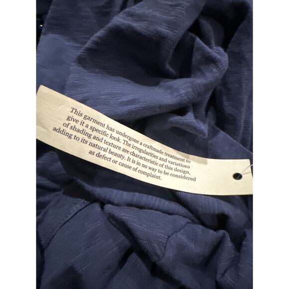 WILT Long Sleeve Slub Cotton T Shirt Size Small Midnight - Picture 9 of 9